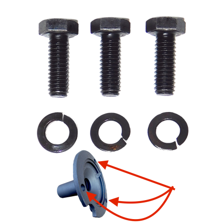 Set vis fixation tulipe guide butée