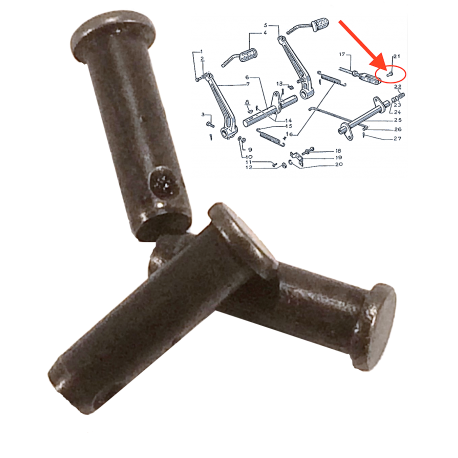 Axe fourchette cable embrayage