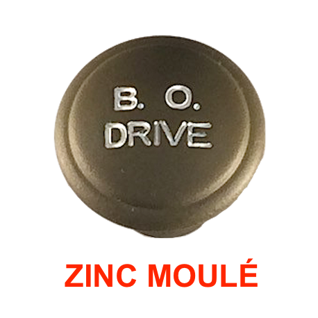 Bouton "B.O. Drive" - ZINC moulé