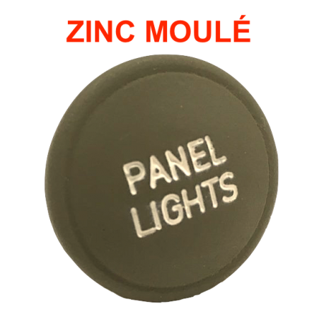 Bouton métallique de remplacement, "Panel Lights"