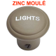 Bouton "Lights"- ZINC moulé