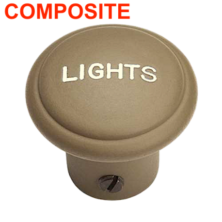 Bouton de tirette  "Lights" - Plastique 1944