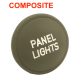 Bouton de tirette  "Panel Lights" - Plastique 1944