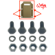 Kit fixation passant sangle jerrycan - WILLYS