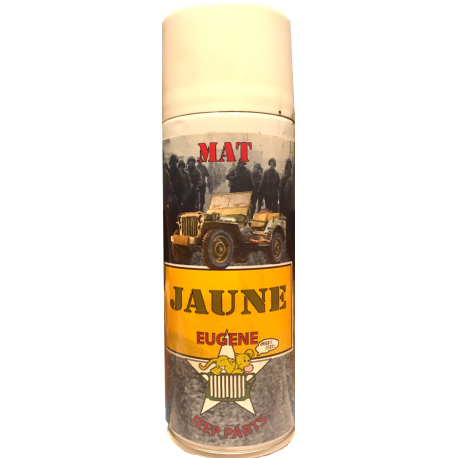 Bombe spray  JAUNE - MAT