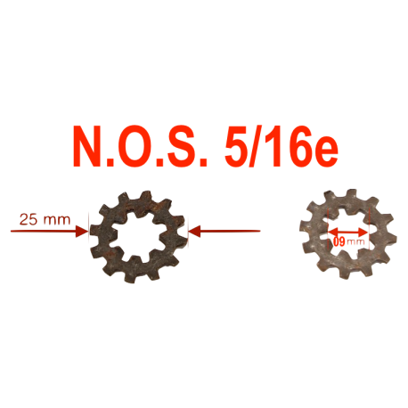 Rondelle étoile N.O.S. - 5/16e