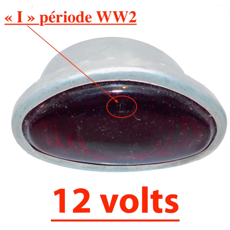 Ampoule sertie "STOP" 12 volts - Type US