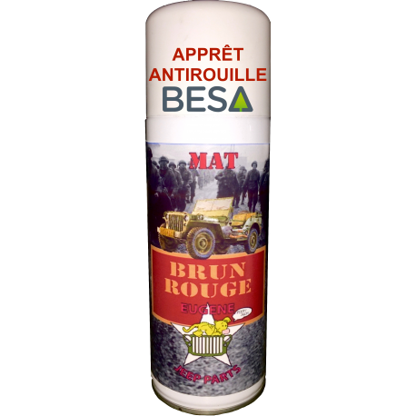 Bombe spray apprêt antirouille BRUN ROUGE