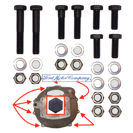 Kit fixation cloche embrayage / moteur