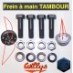 jeu boulons frein main tambour  / chape