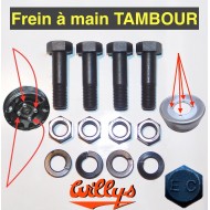 jeu boulons frein main tambour  / chape