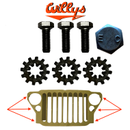 Kit fixation aile sur calandre - WILLYS