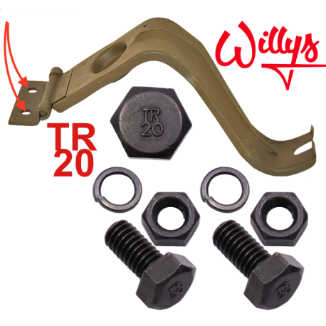 Kit fixation bras phare sur calandre - WILLYS TR20