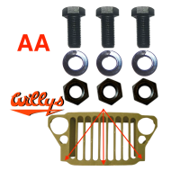 KIT fixation calandre / châssis - WILLYS