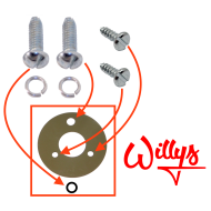 Kit fixation inverseur code / phare - WILLYS