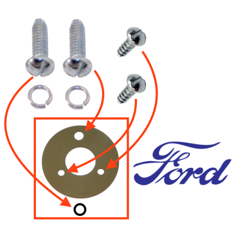 Kit fixation inverseur code / phare - FORD