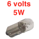 Ampoule 6V 1 plot 5 watts - Black Out AV