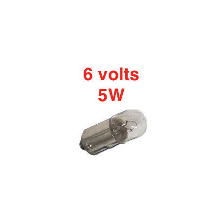 Ampoule 6V 1 plot 5 watts - Black Out AV