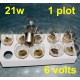 Ampoule 6V 1 plot 21watts - B.O. AR