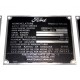 Jeu plaques identification zinc - Ford